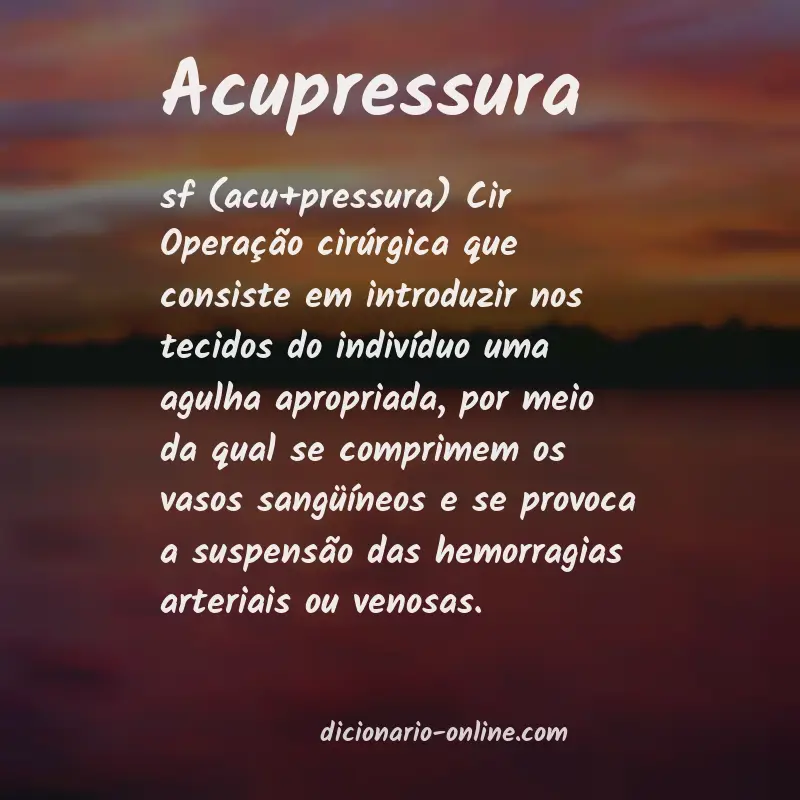 Significado de acupressura