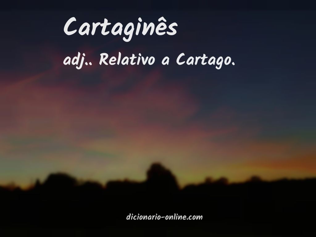 Significado de cartaginês