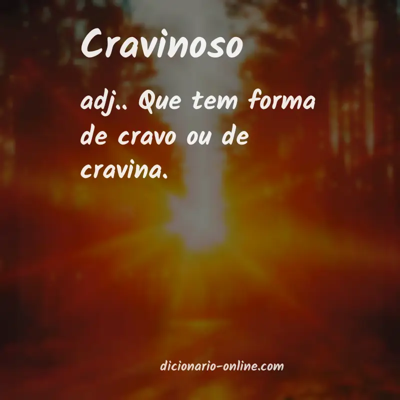 Significado de cravinoso
