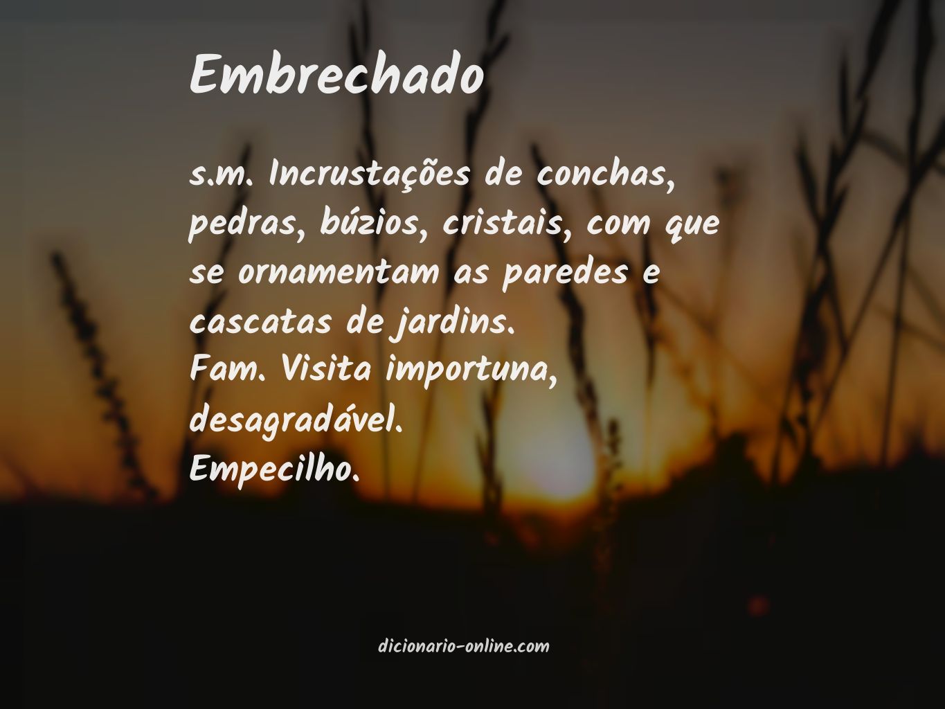 Significado de embrechado