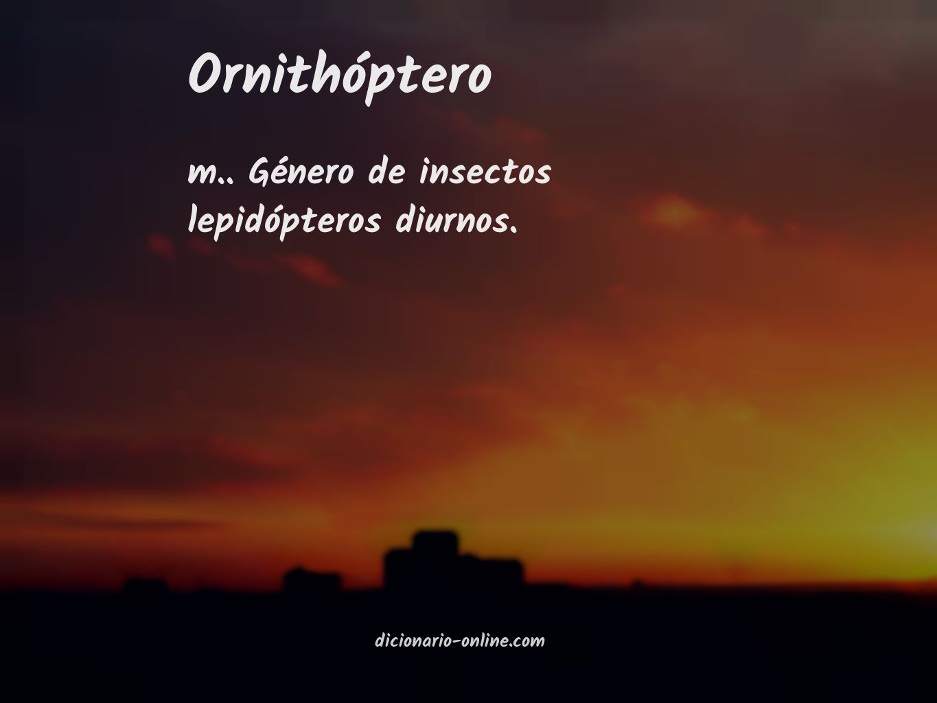 Significado de ornithóptero