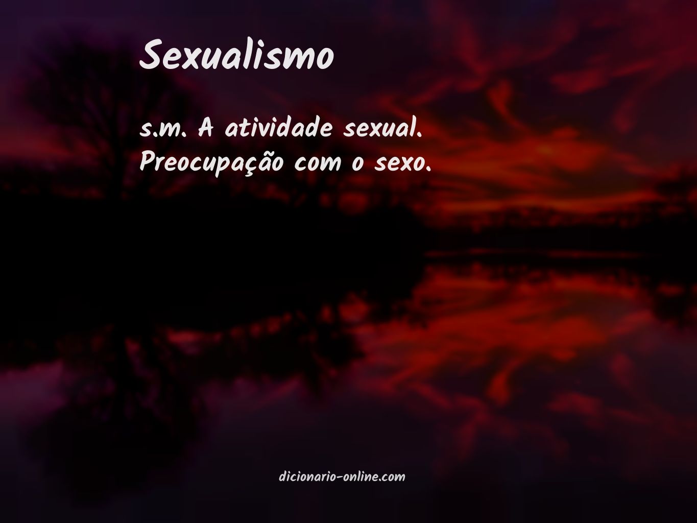 Significado de sexualismo