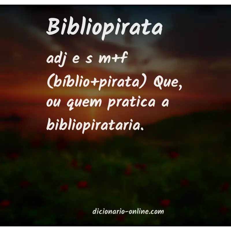 Significado de bibliopirata