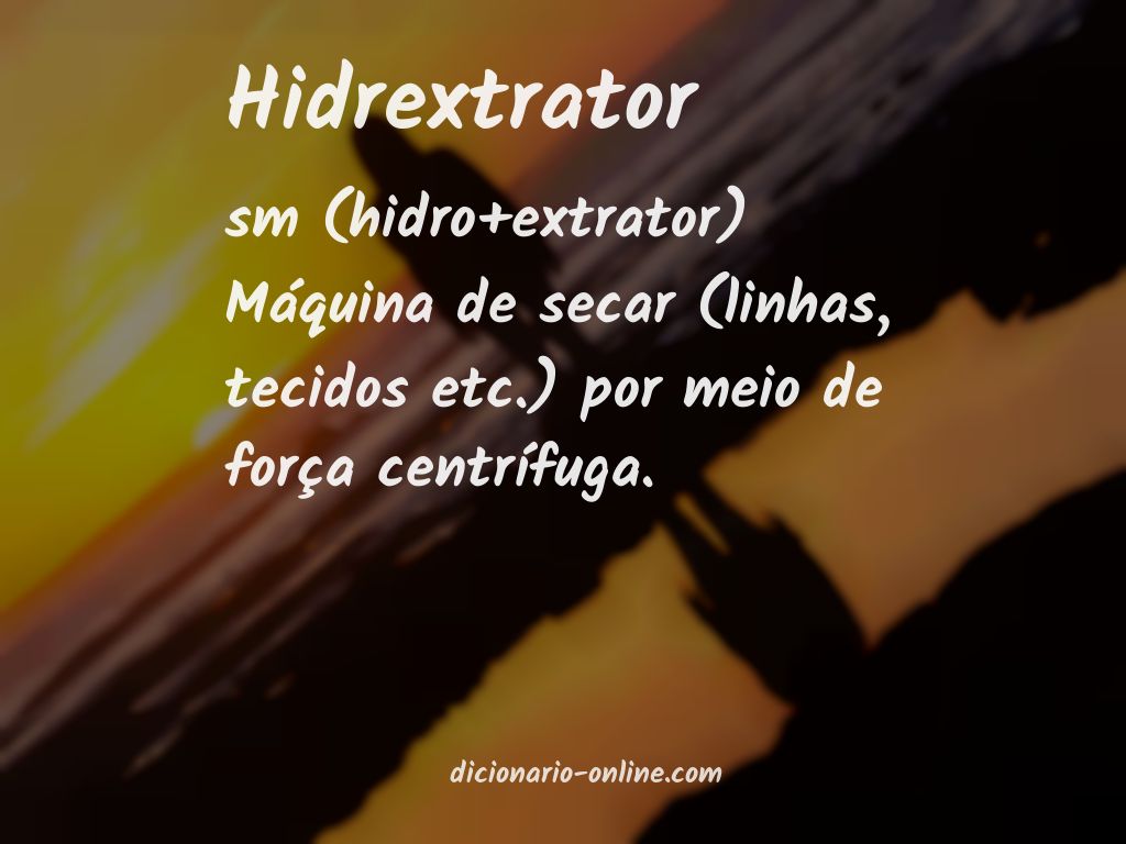 Significado de hidrextrator