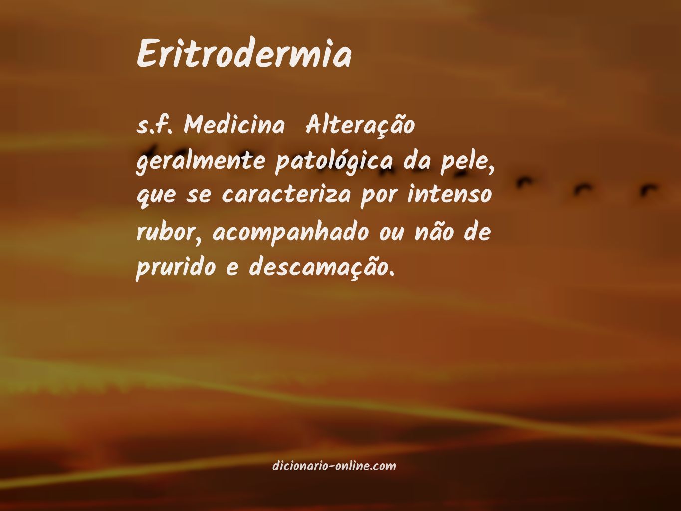 Significado de eritrodermia