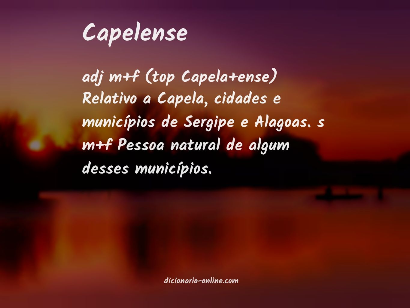 Significado de capelense