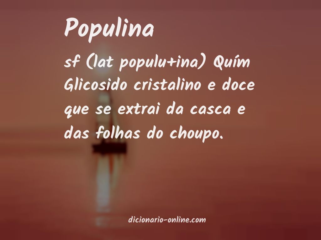 Significado de populina