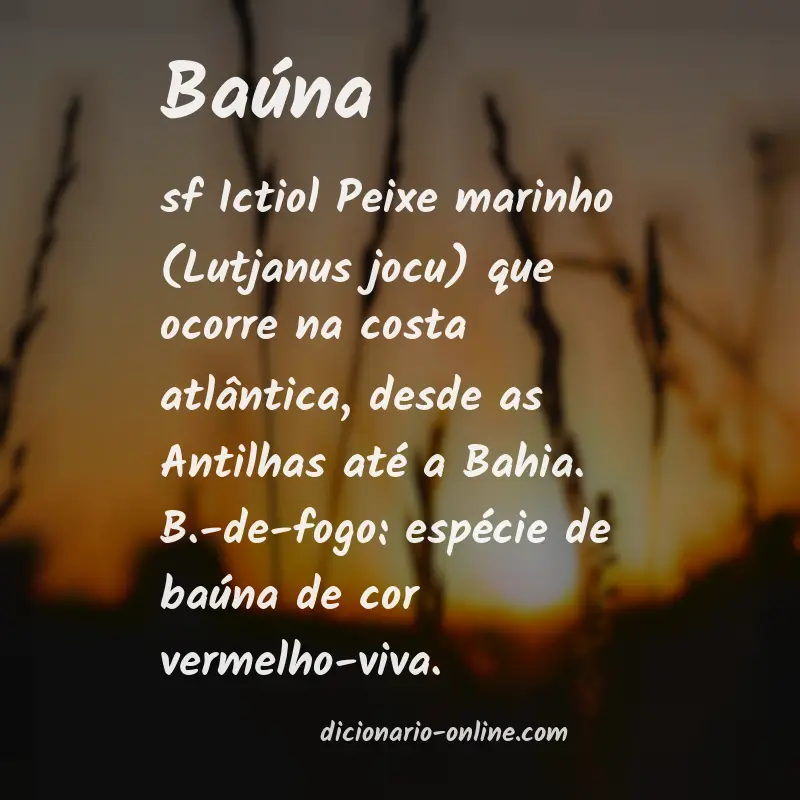 Significado de baúna