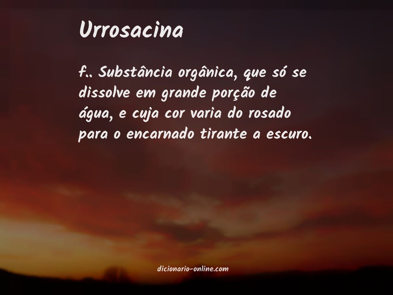 Significado de urrosacina