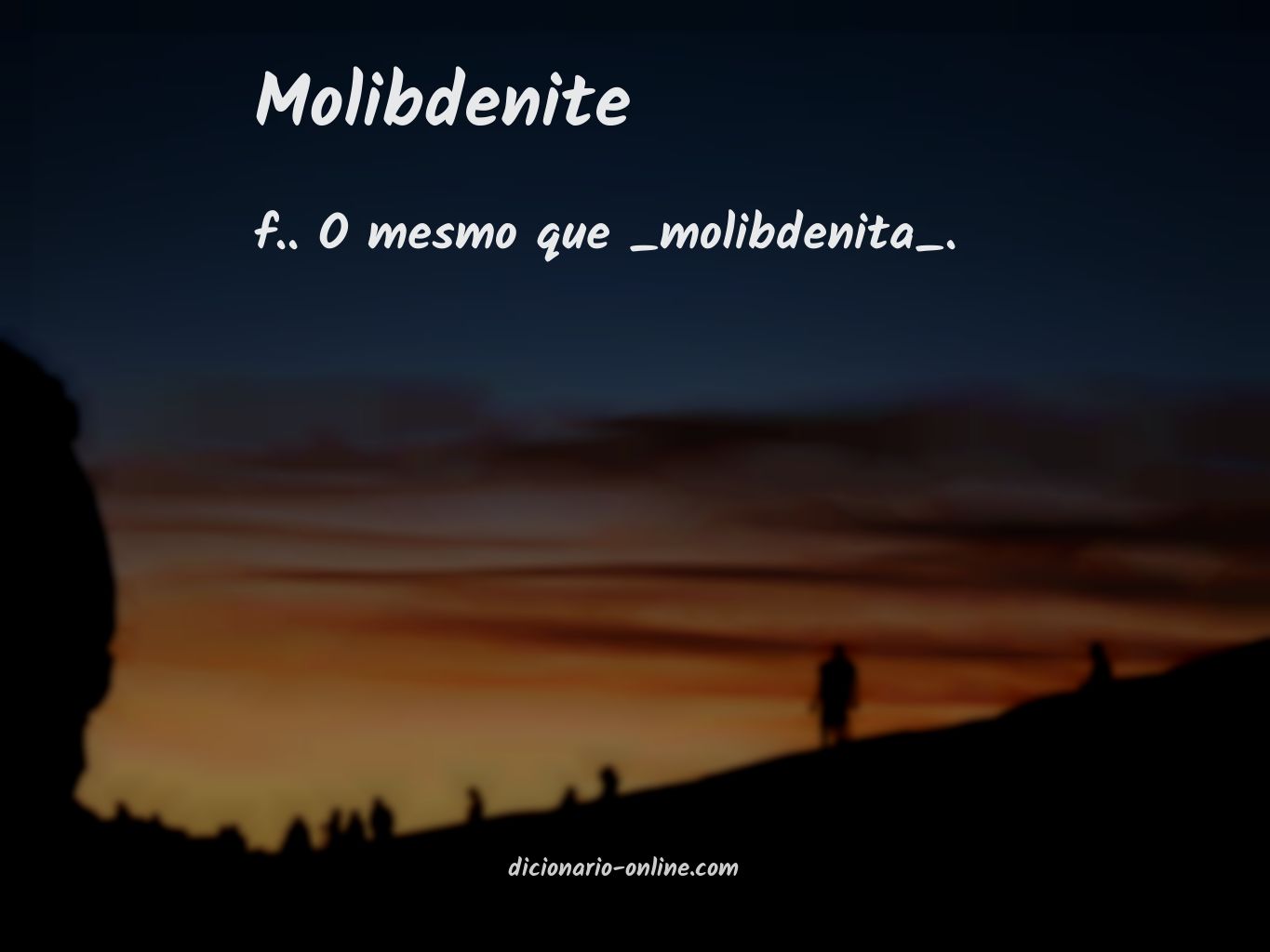 Significado de molibdenite