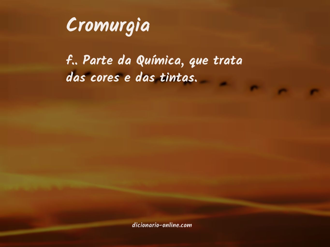 Significado de cromurgia