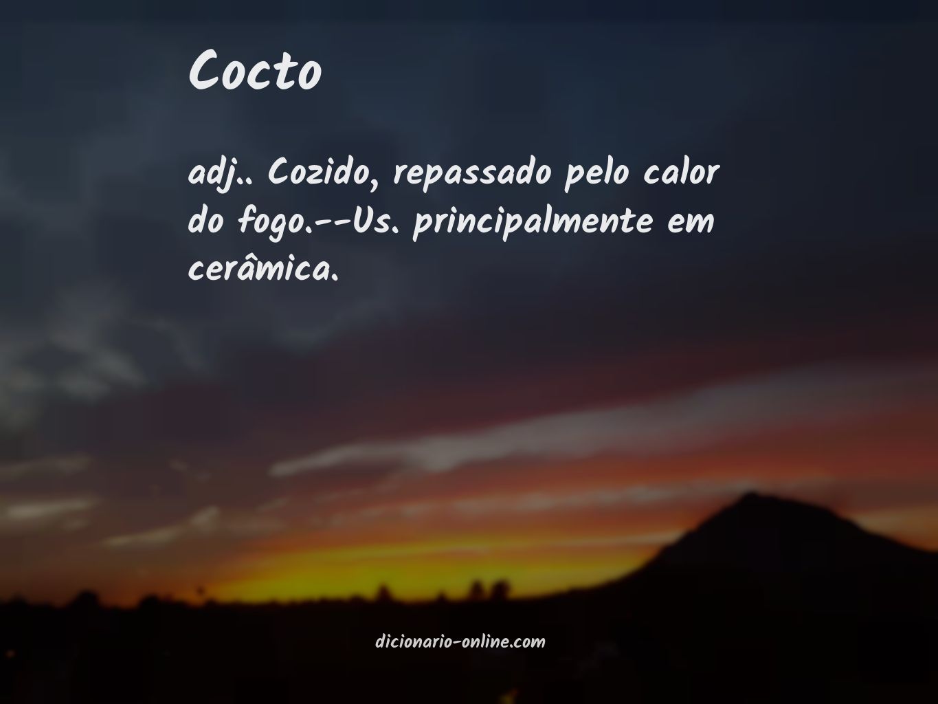 Significado de cocto