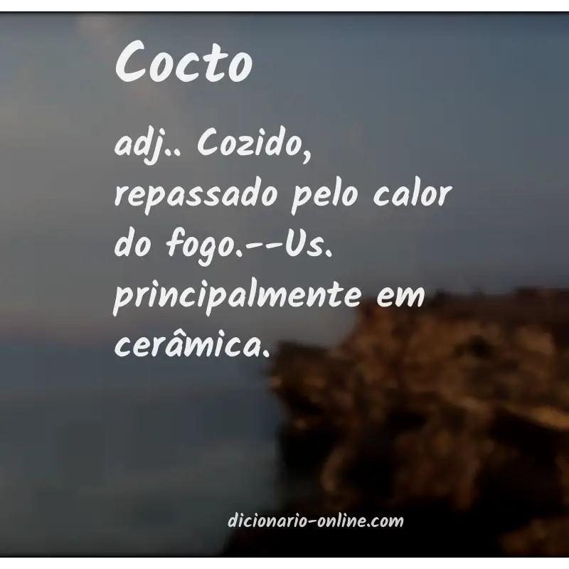 Significado de cocto