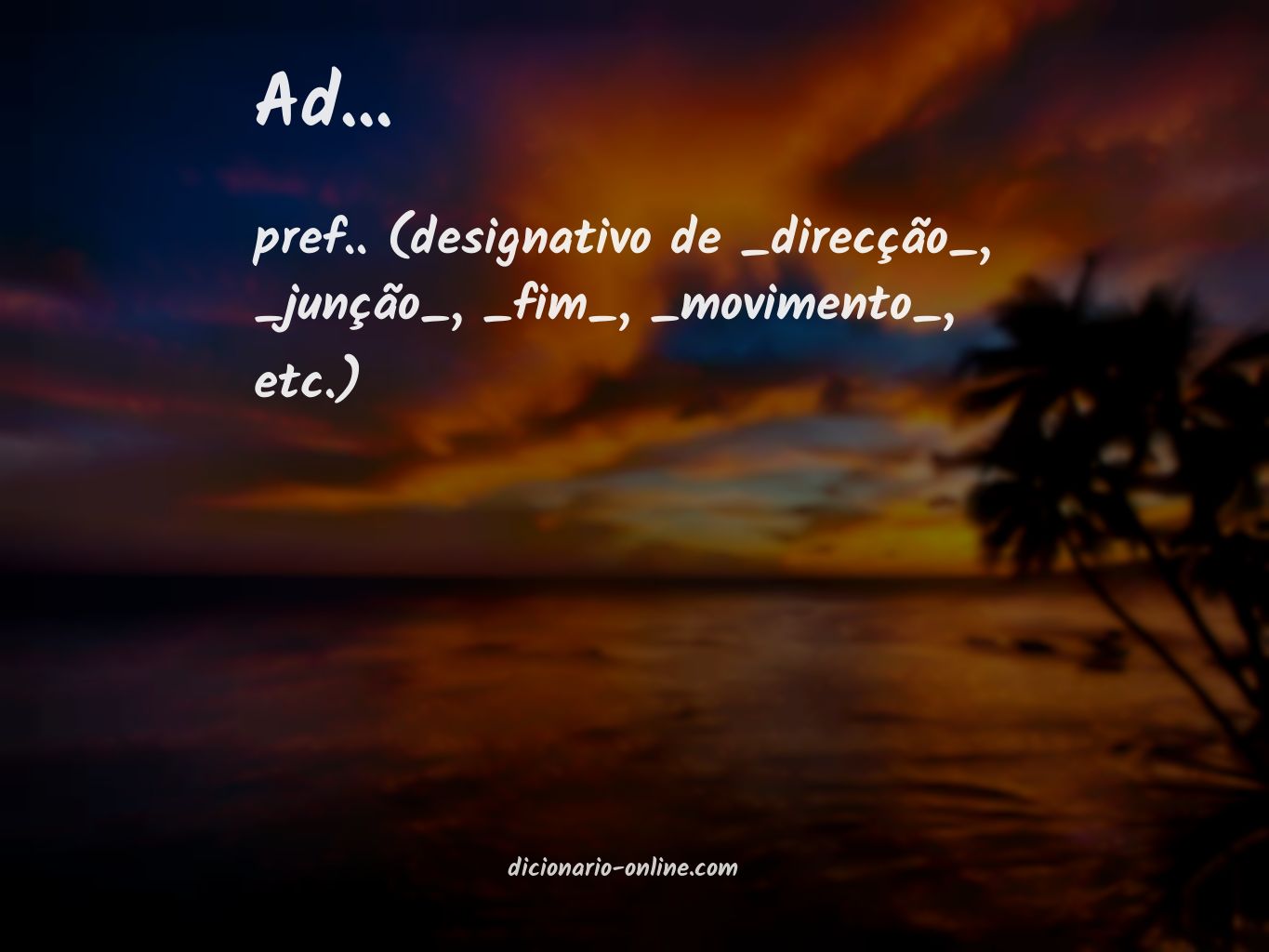 Significado de ad...