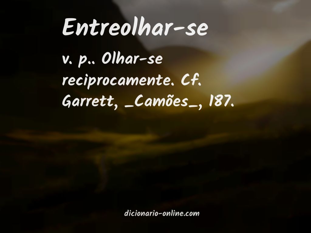 Significado de entreolhar-se