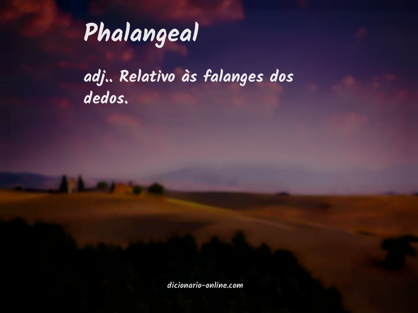 Significado de phalangeal