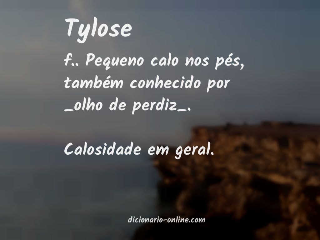 Significado de tylose