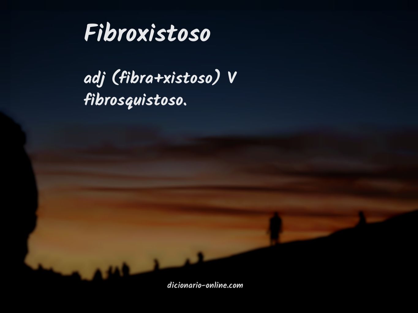 Significado de fibroxistoso
