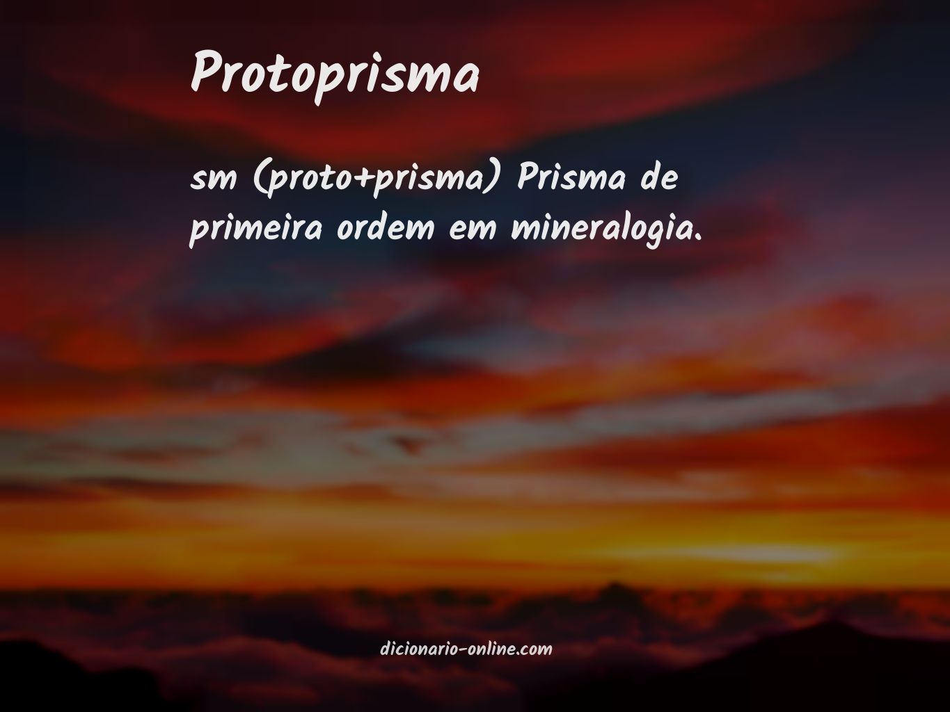 Significado de protoprisma
