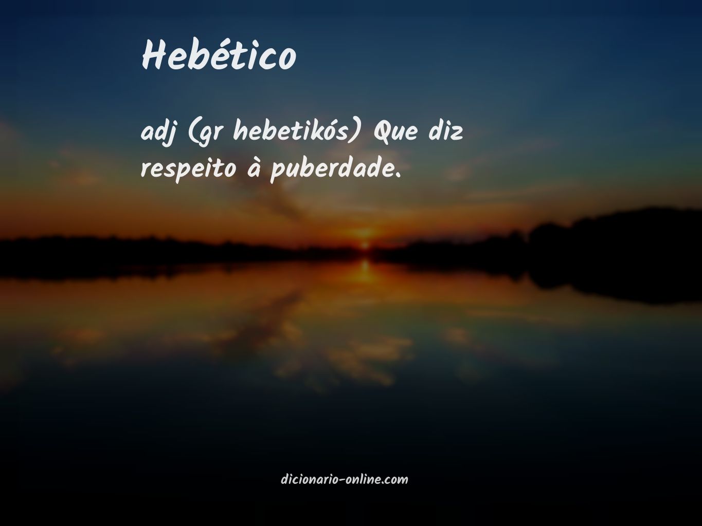 Significado de hebético