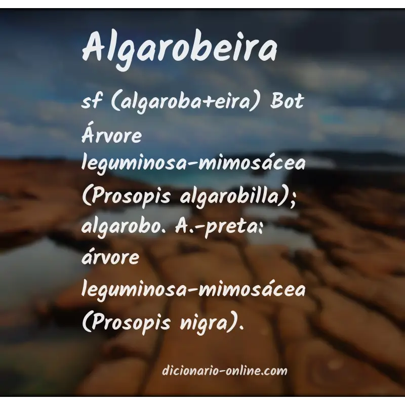Significado de algarobeira
