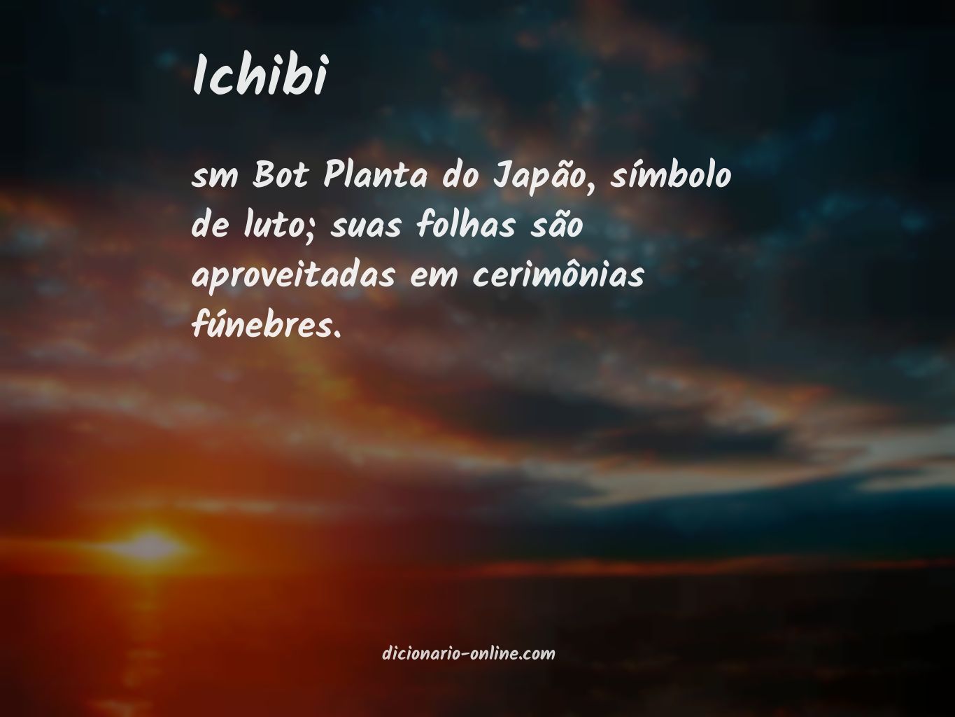 Significado de ichibi