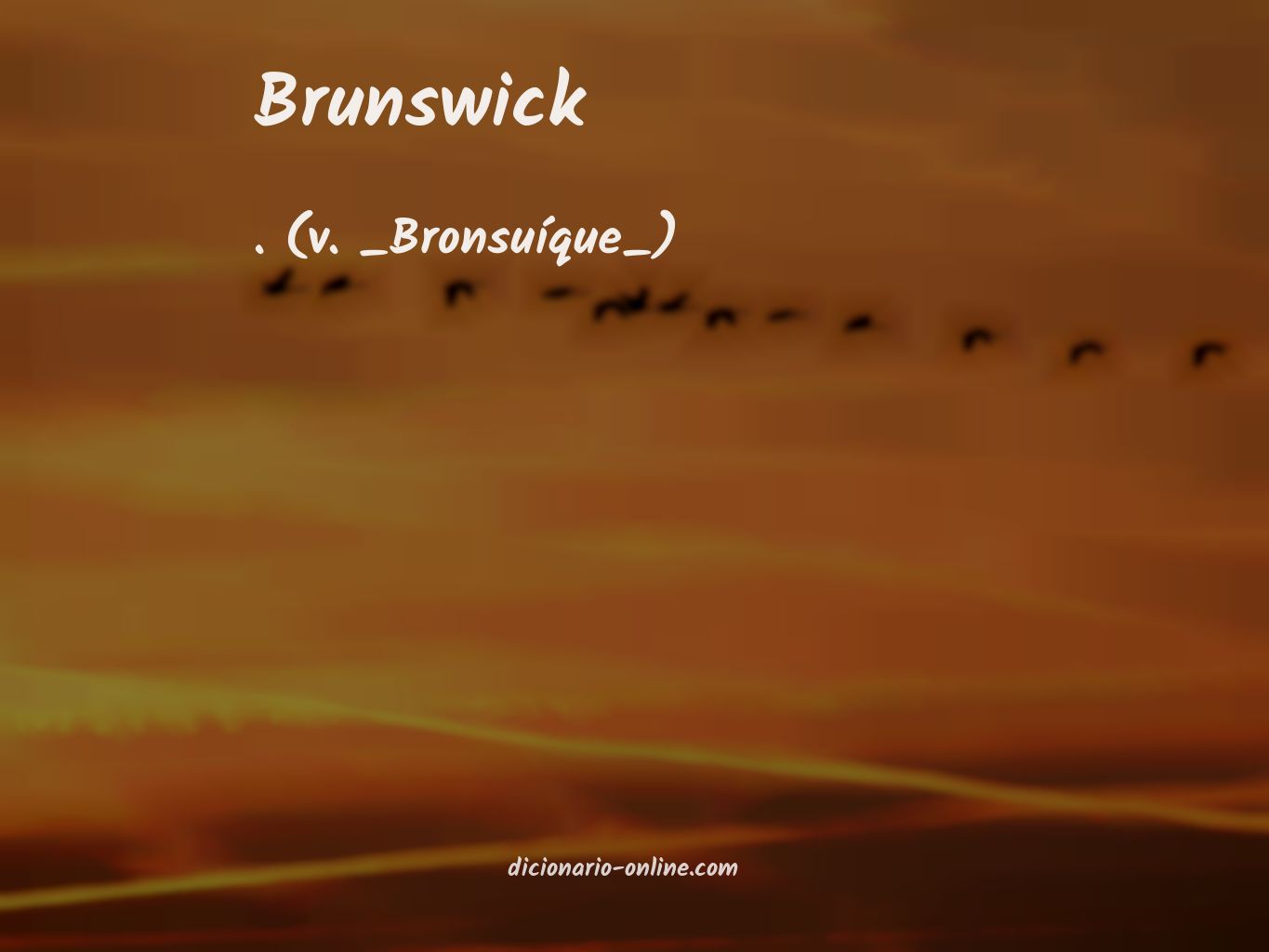 Significado de brunswick