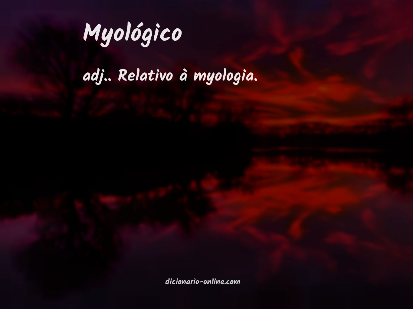 Significado de myológico