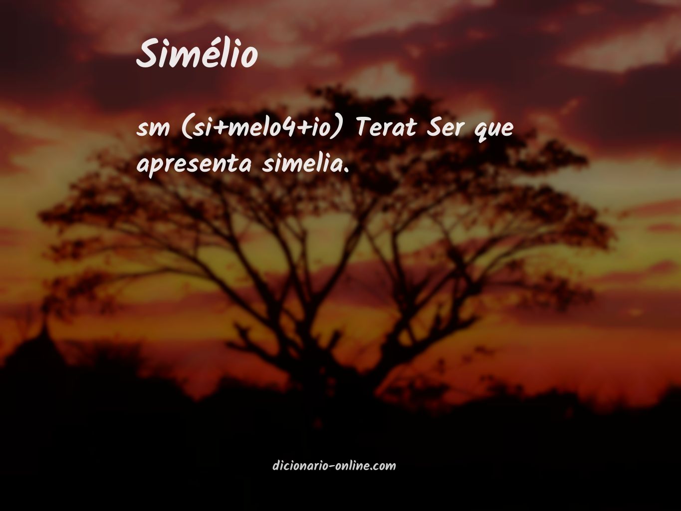 Significado de simélio