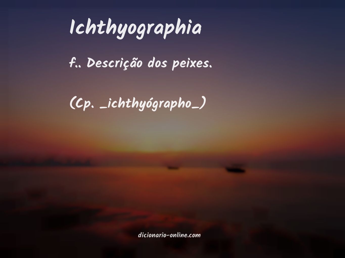 Significado de ichthyographia