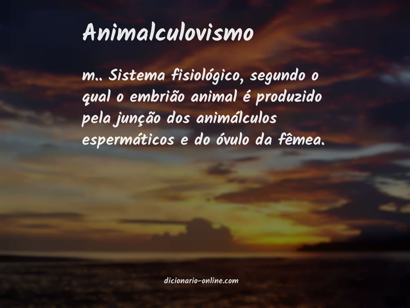 Significado de animalculovismo
