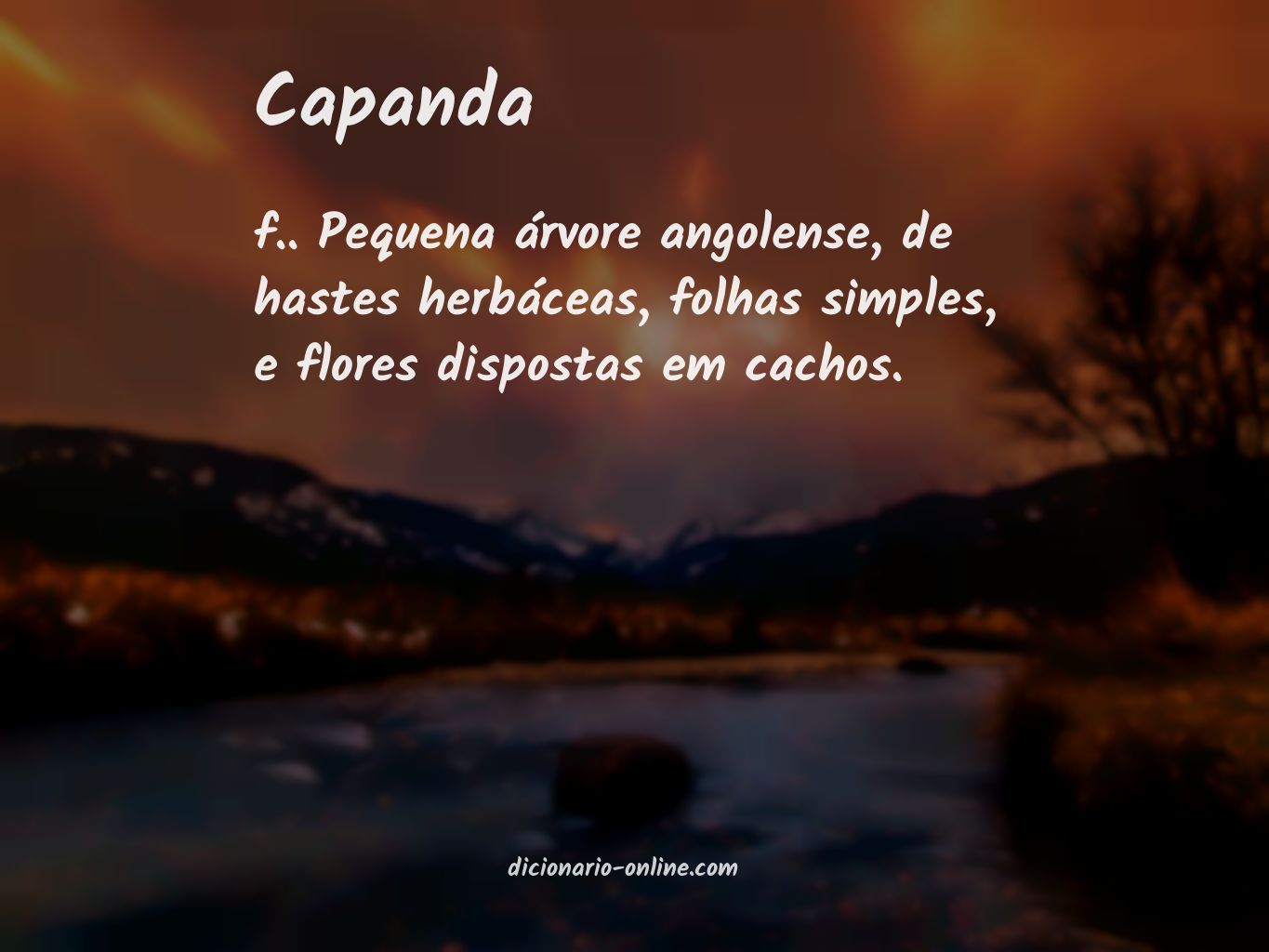 Significado de capanda