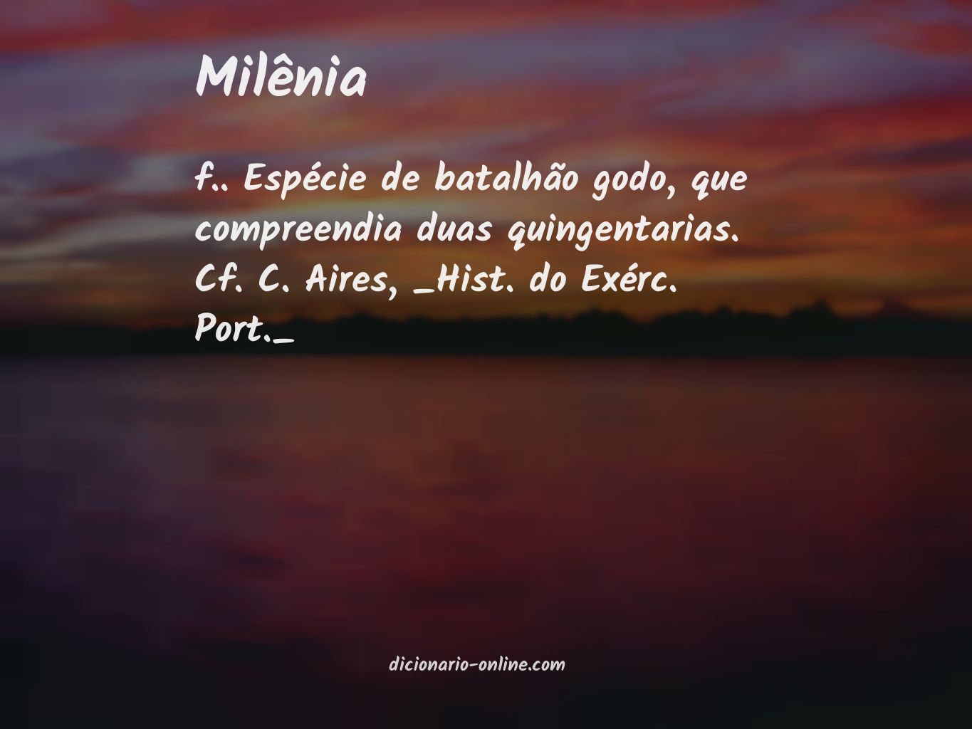 Significado de milênia