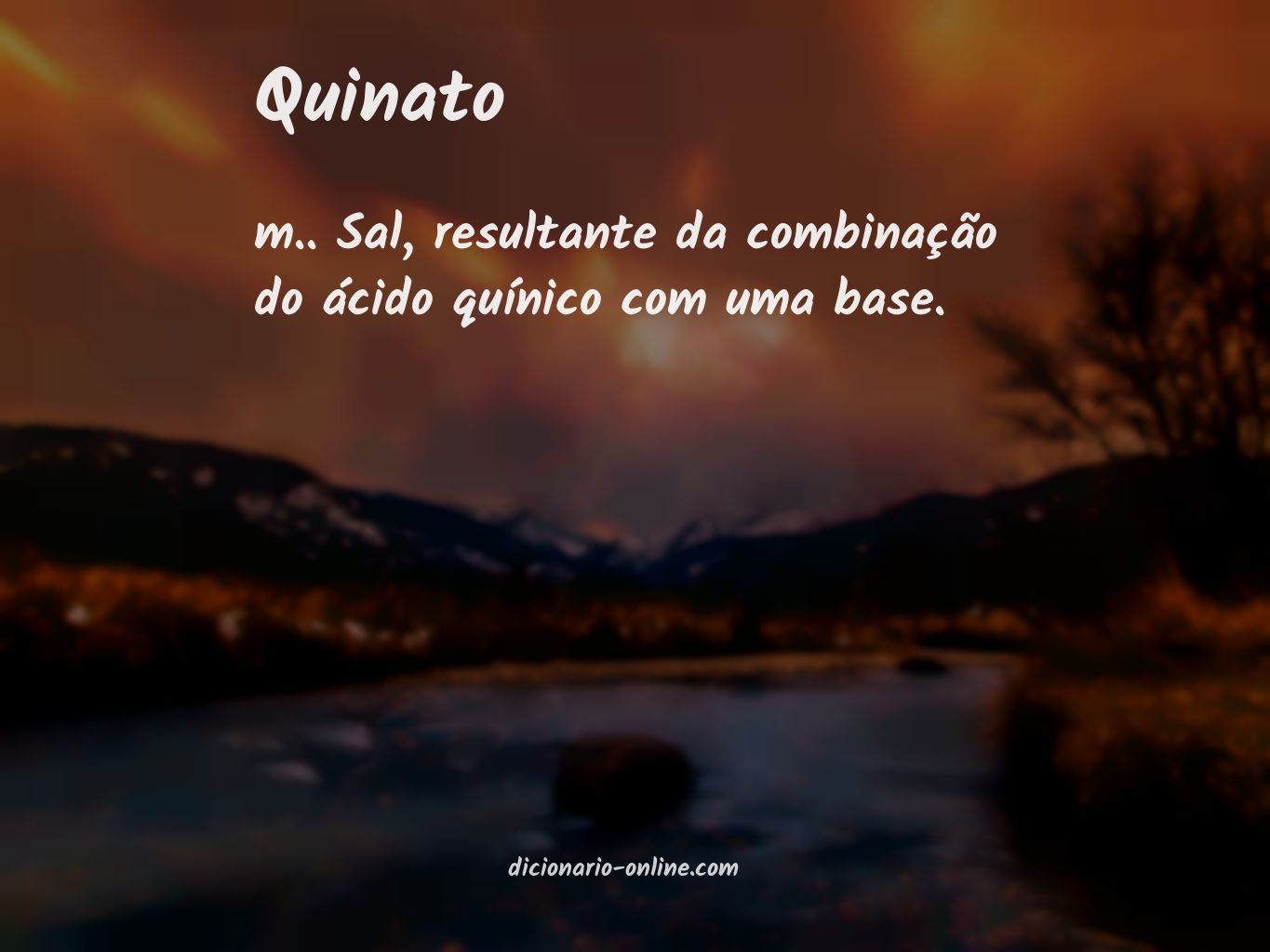 Significado de quinato