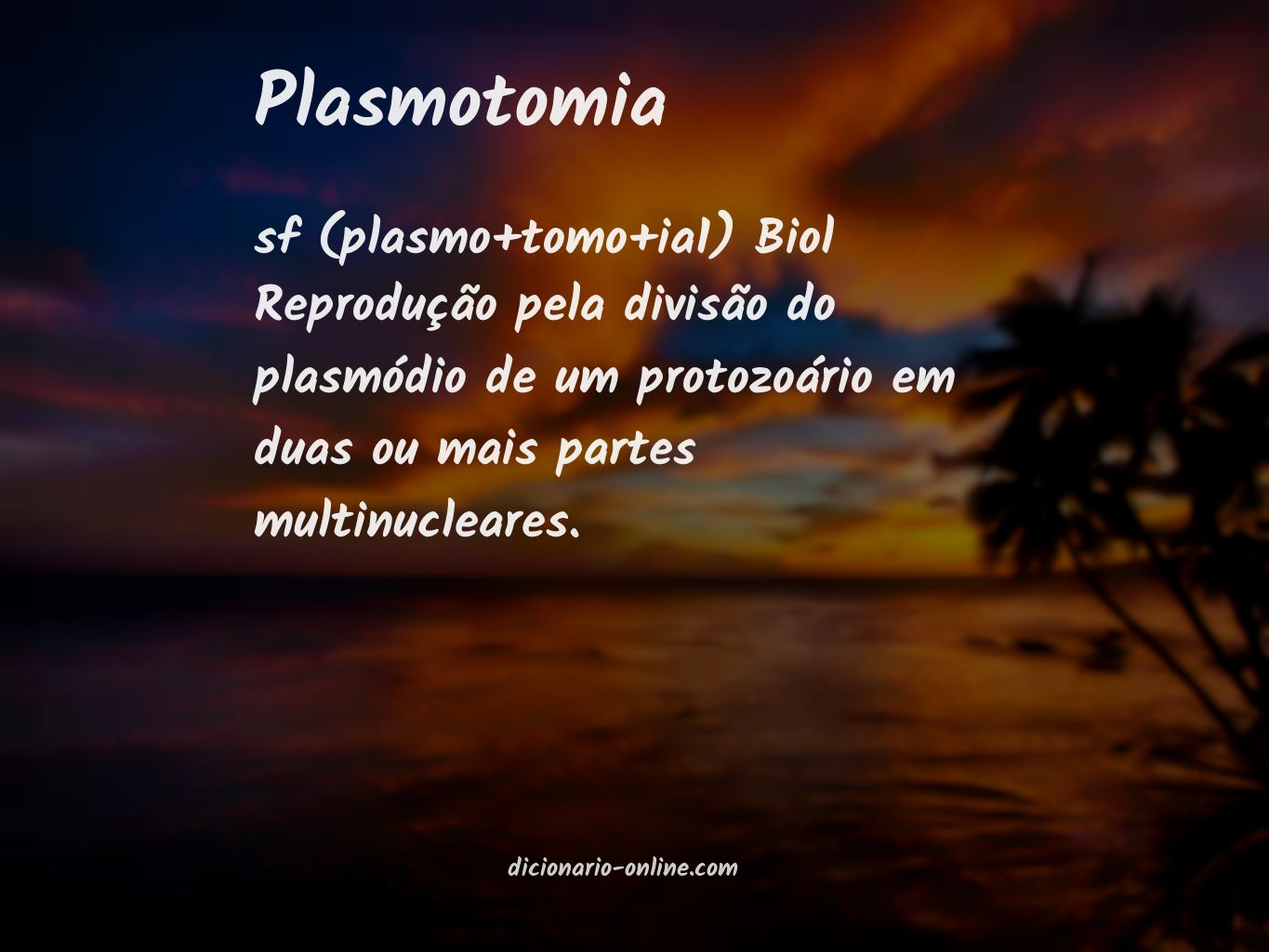 Significado de plasmotomia