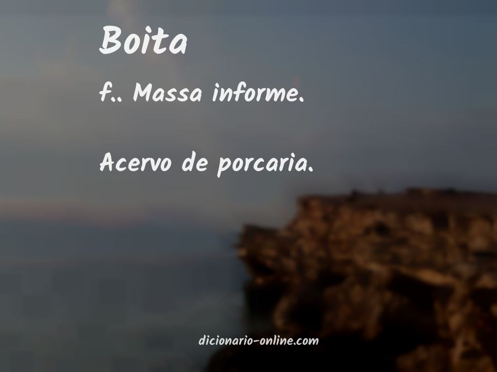 Significado de boita