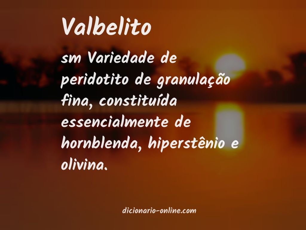 Significado de valbelito