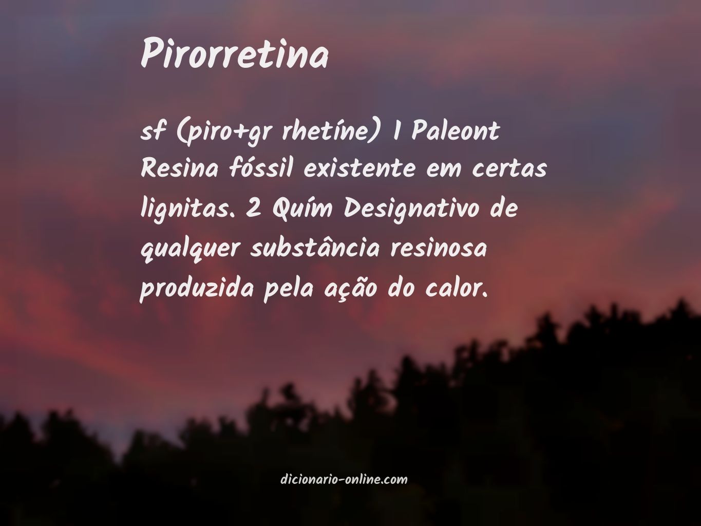 Significado de pirorretina