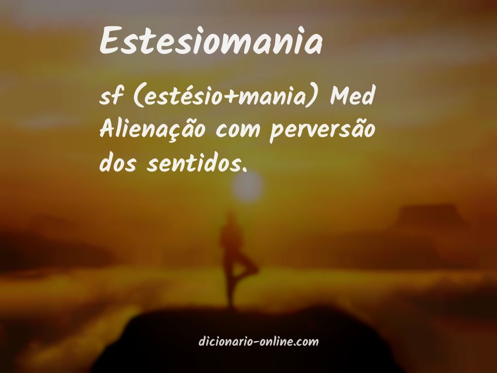 Significado de estesiomania