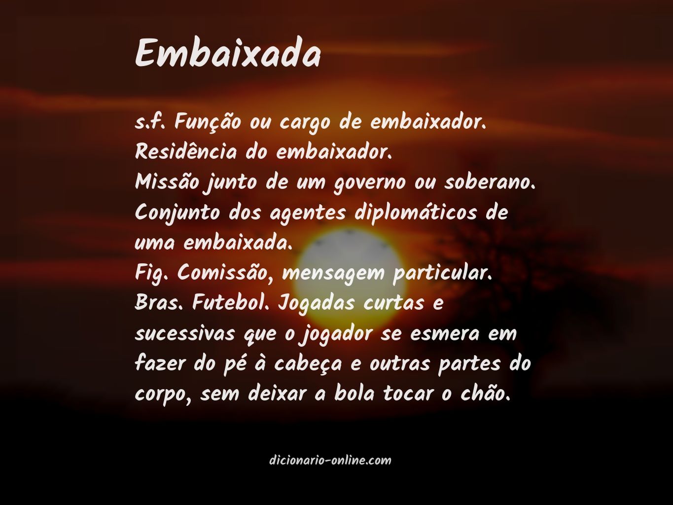 Significado de embaixada