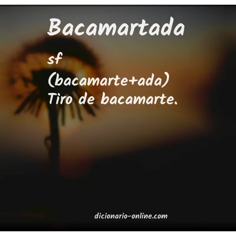 Significado de bacamartada