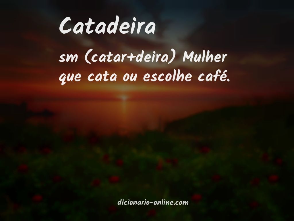 Significado de catadeira