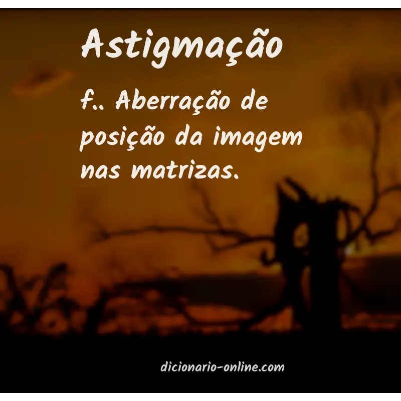 Significado de astigmação