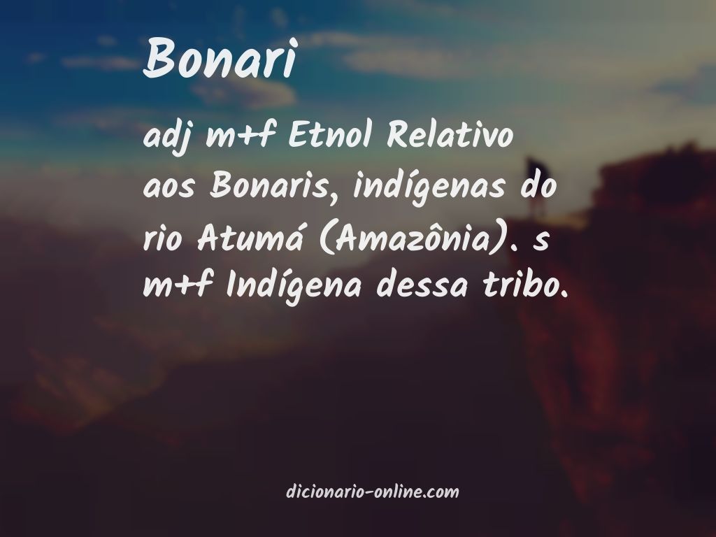 Significado de bonari