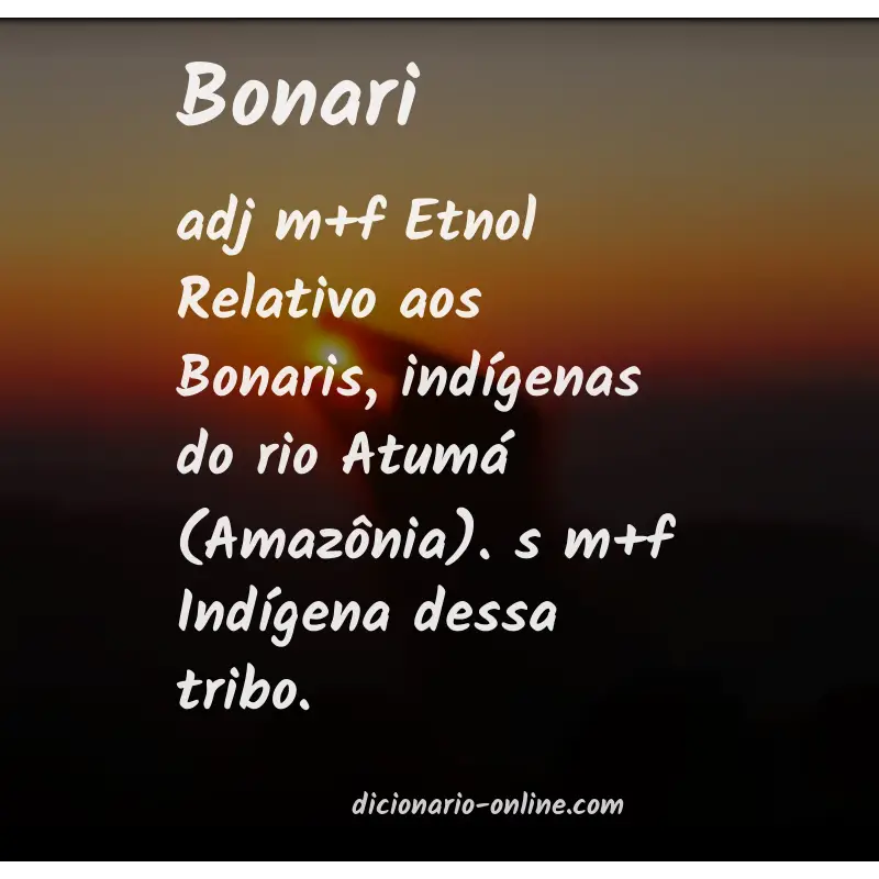 Significado de bonari