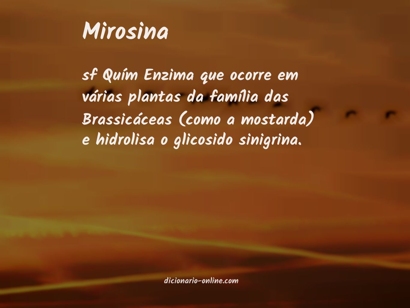 Significado de mirosina