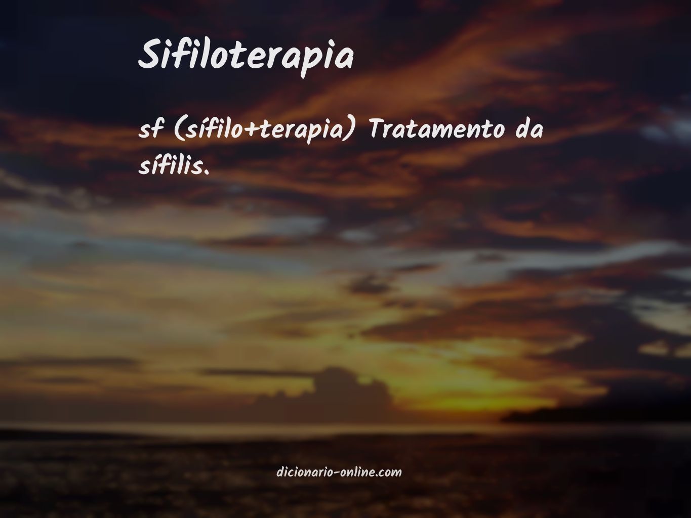 Significado de sifiloterapia