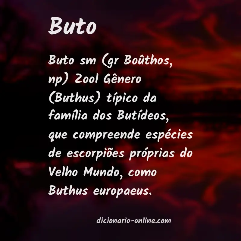 Significado de buto