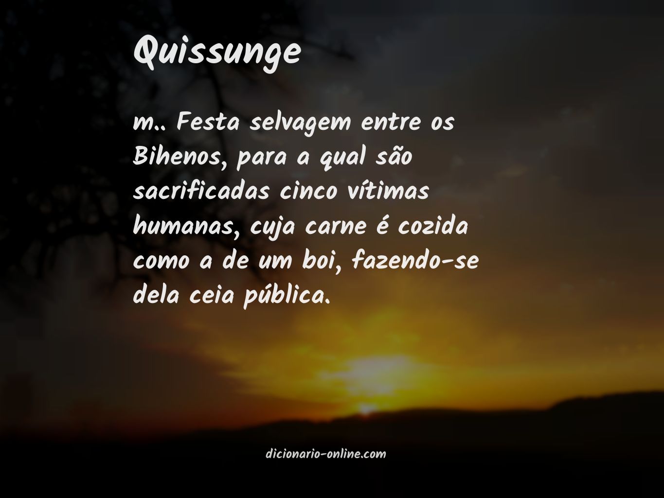 Significado de quissunge