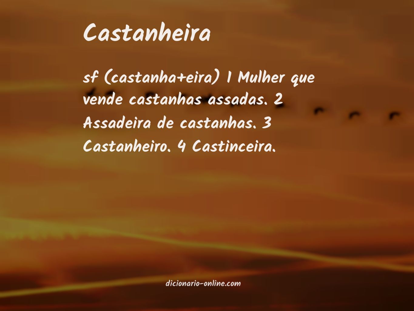 Significado de castanheira